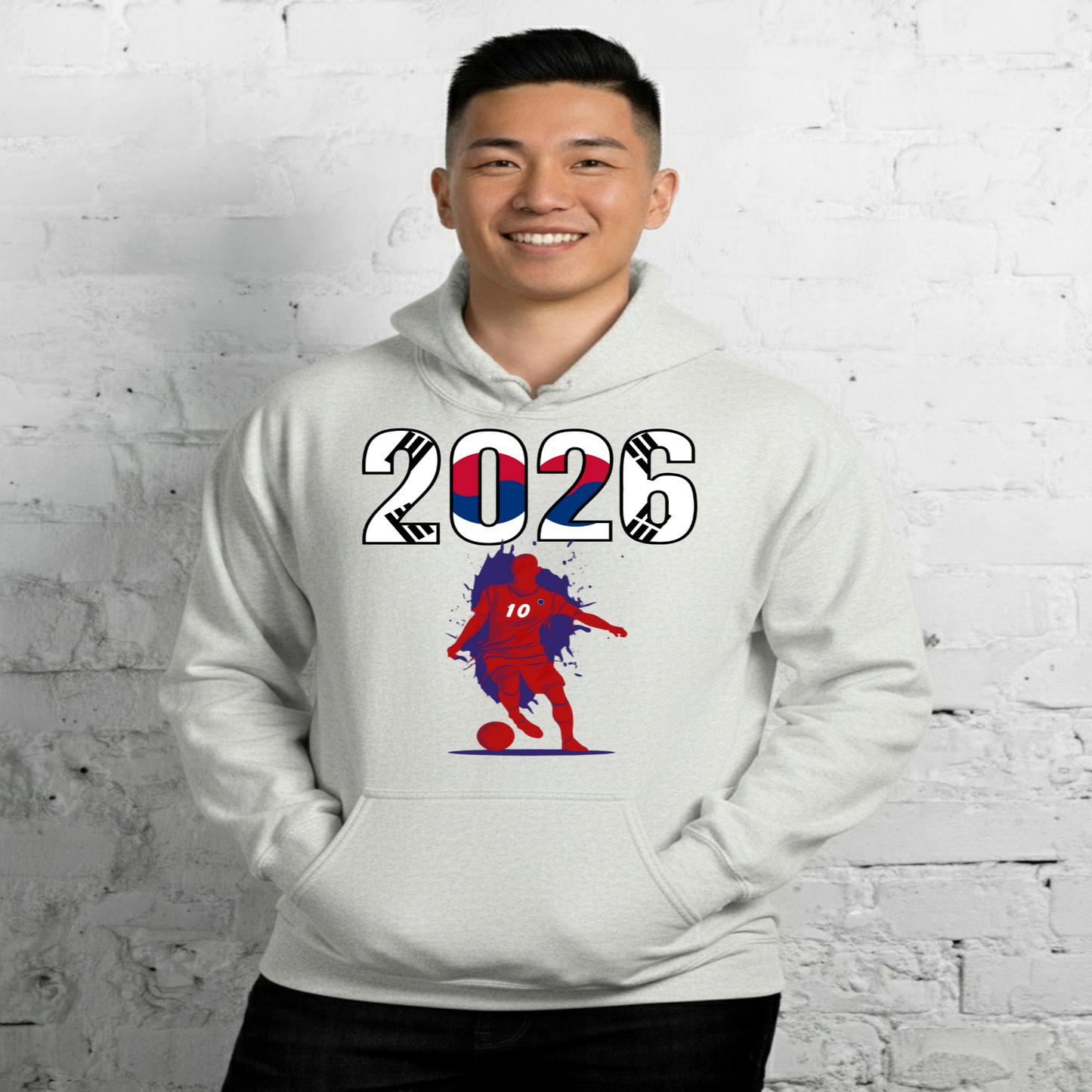 South Korea World Cup 2026 Fitted Hoodie | Slick_Move_RD