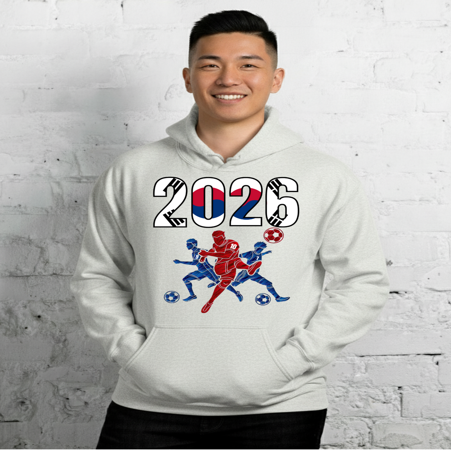 South Korea World Cup 2026 Fitted Hoodie | Sprints_Trio