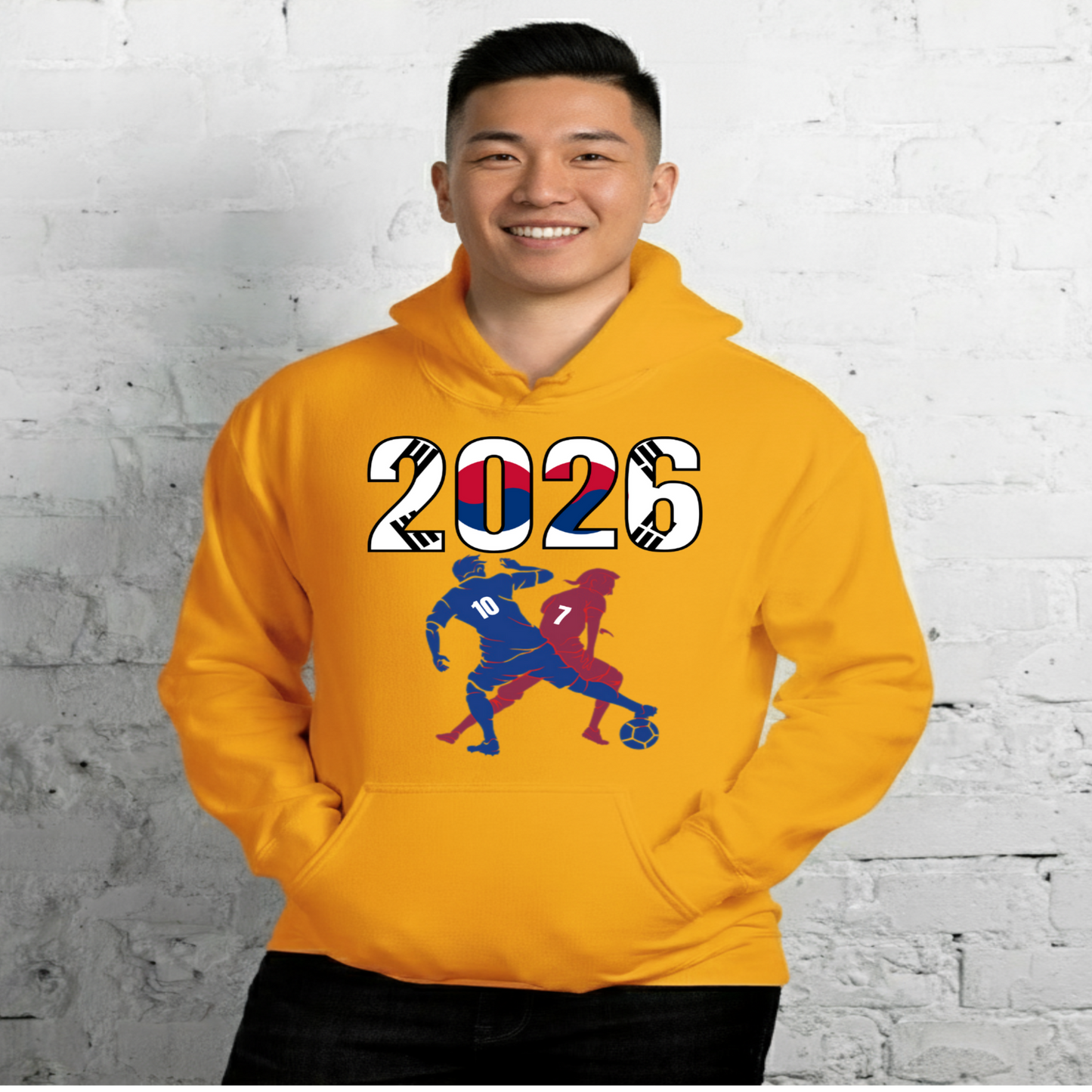 South Korea World Cup 2026 Fitted Hoodie | Smart_Tackle