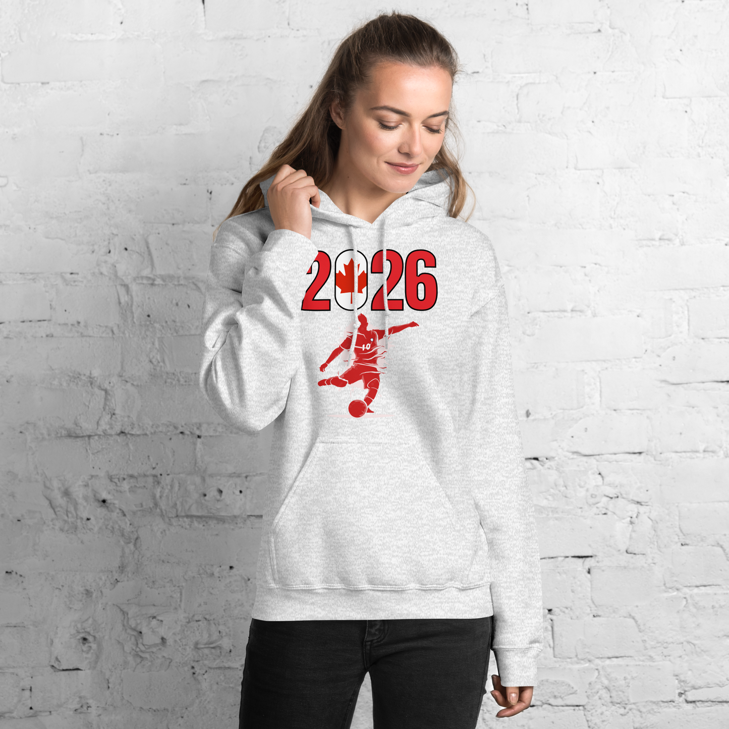 Canada World Cup 2026 Fitted Hoodie | Let's Play