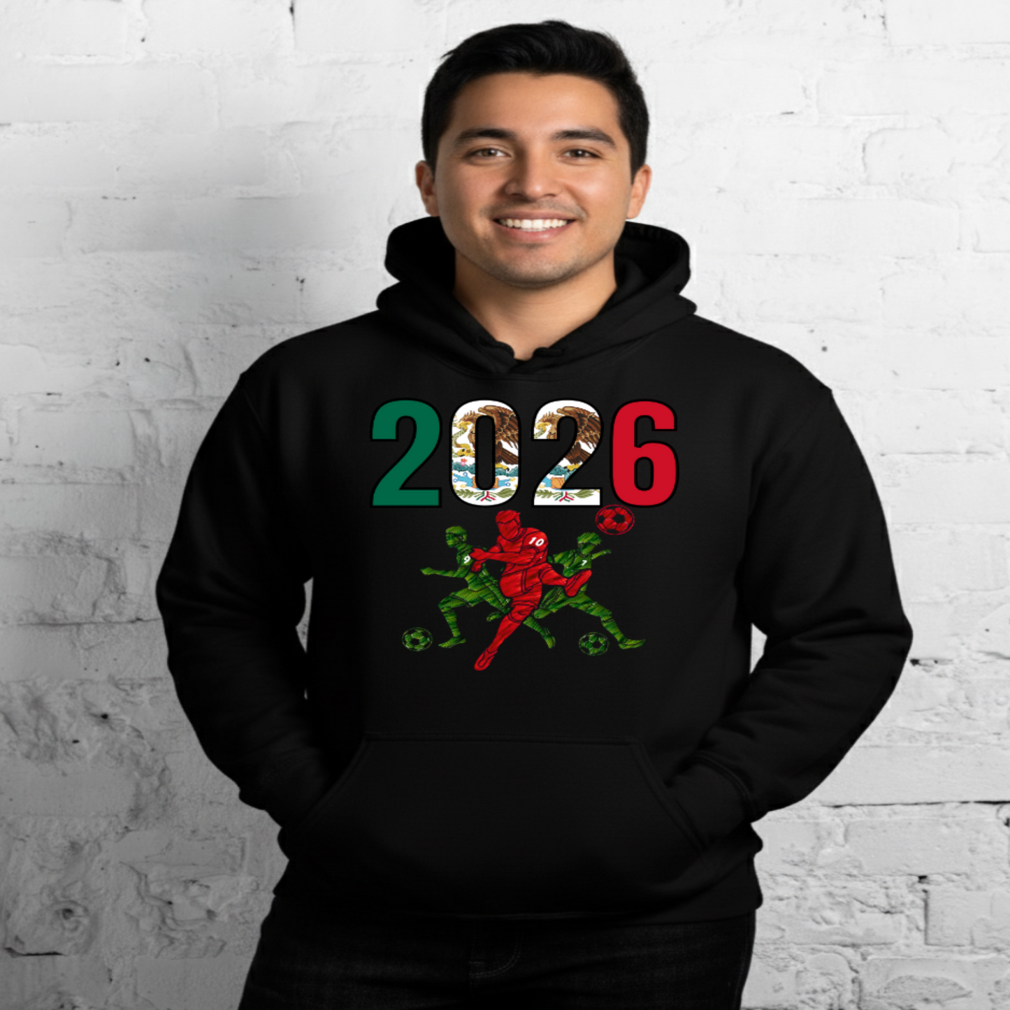 Mexico World Cup 2026 Fitted Hoodie | Sprints_Trio