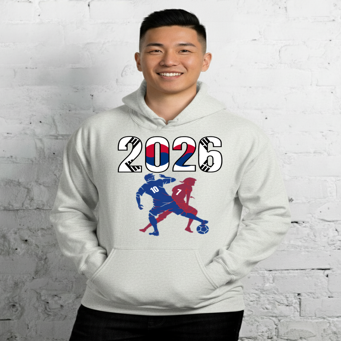 South Korea World Cup 2026 Fitted Hoodie | Smart_Tackle