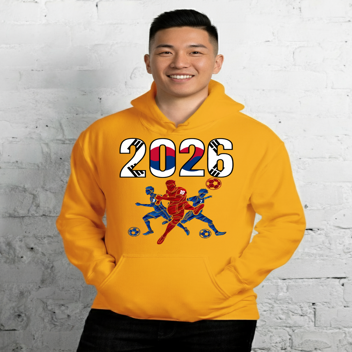 South Korea World Cup 2026 Fitted Hoodie | Sprints_Trio