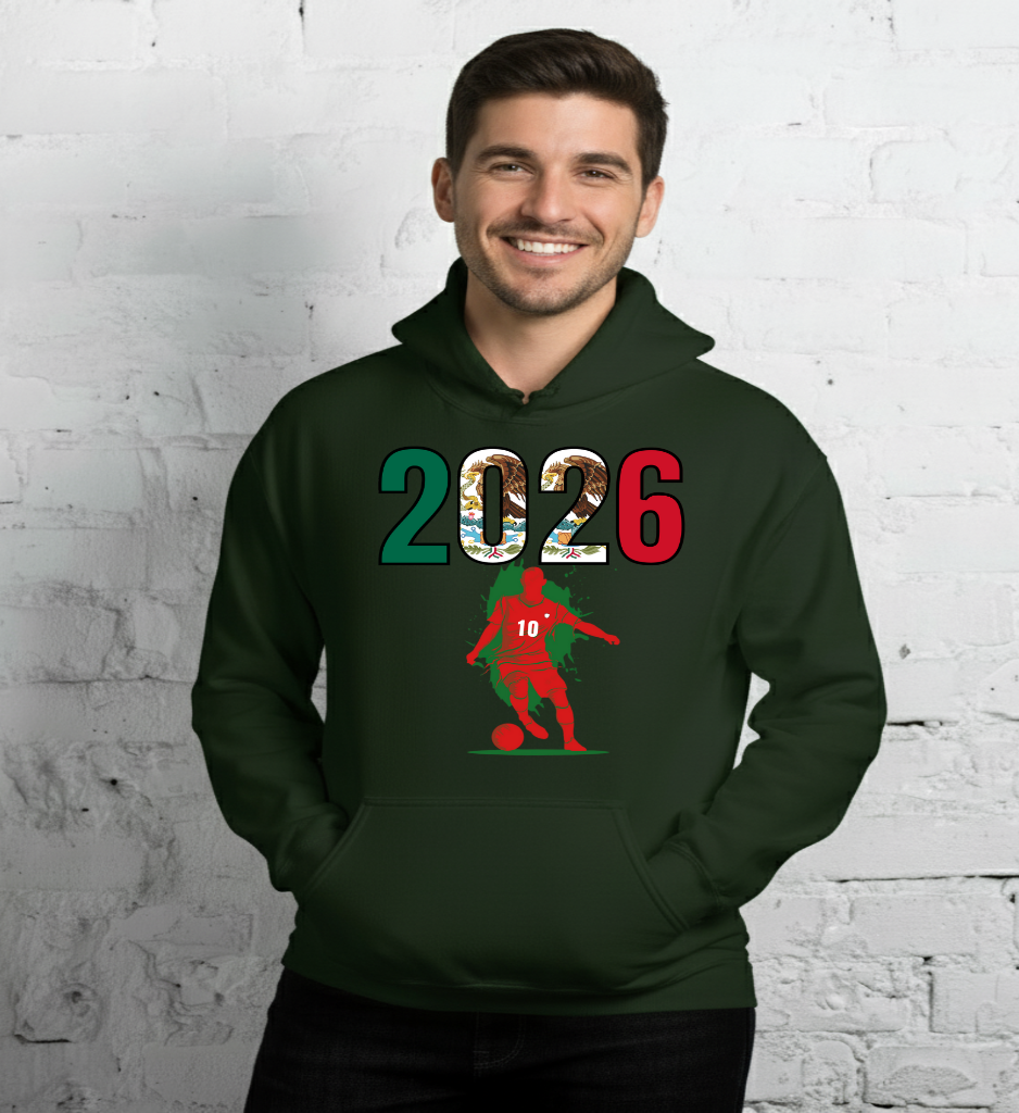 Mexico World Cup 2026 Fitted Hoodie | Slick_Move_RD