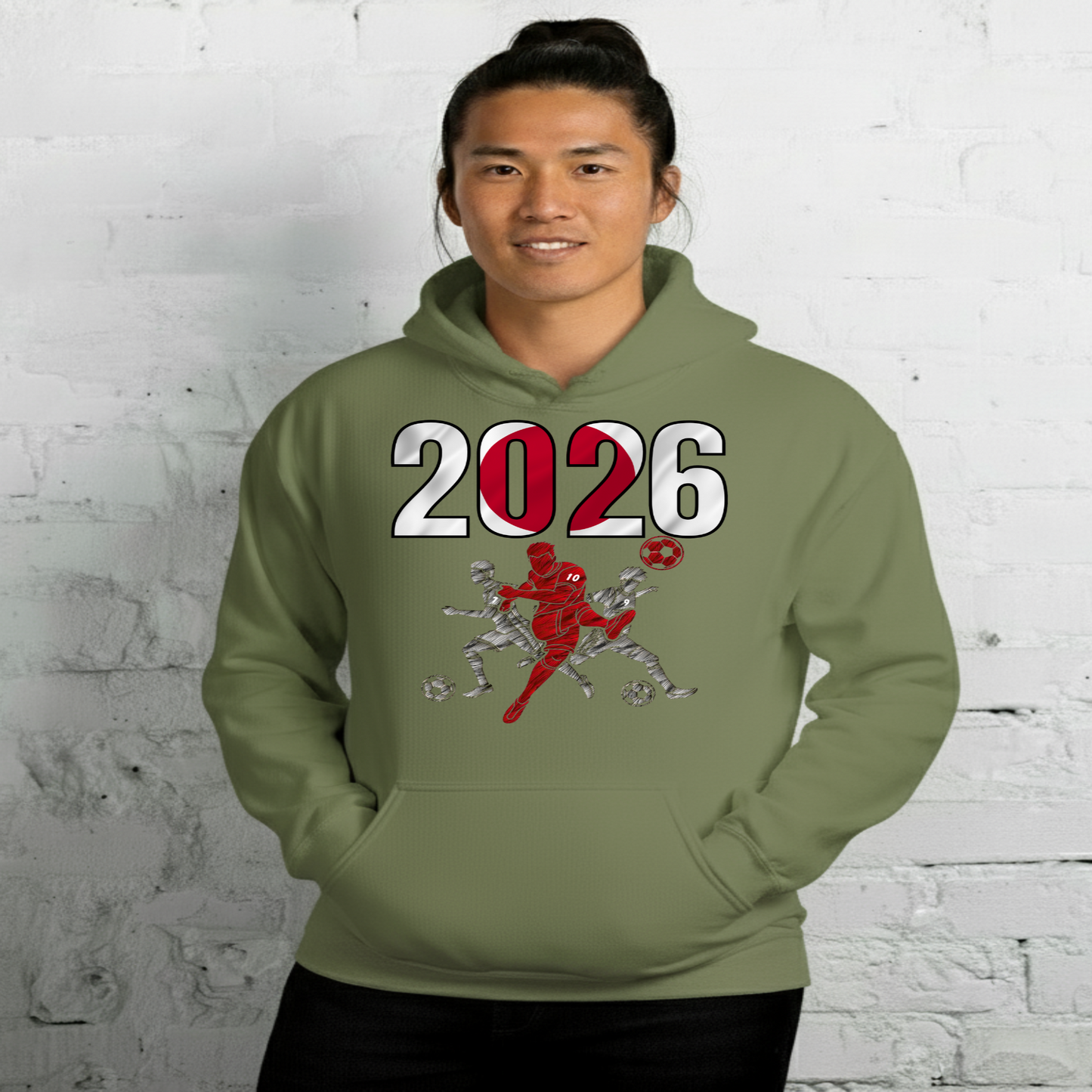 Japan World Cup 2026 Fitted Hoodie | Sprints_Trio