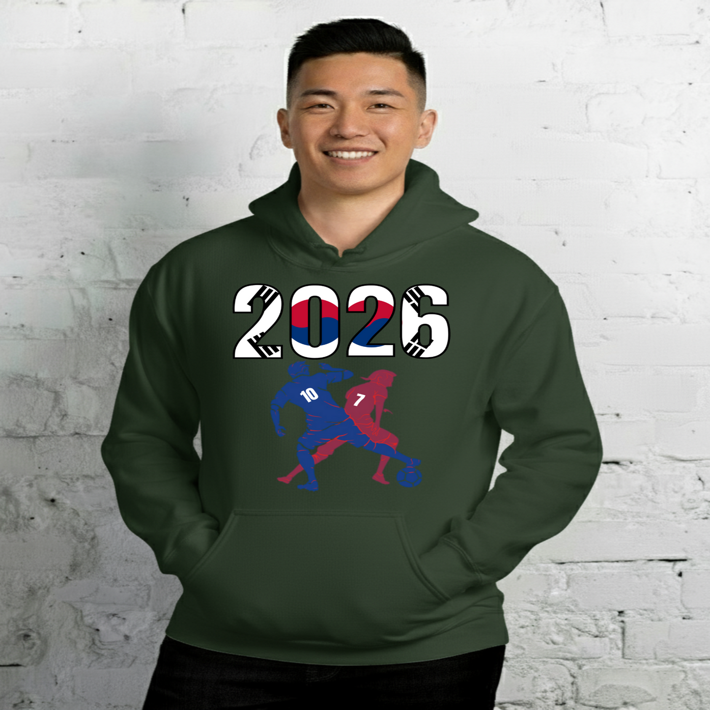 South Korea World Cup 2026 Fitted Hoodie | Smart_Tackle