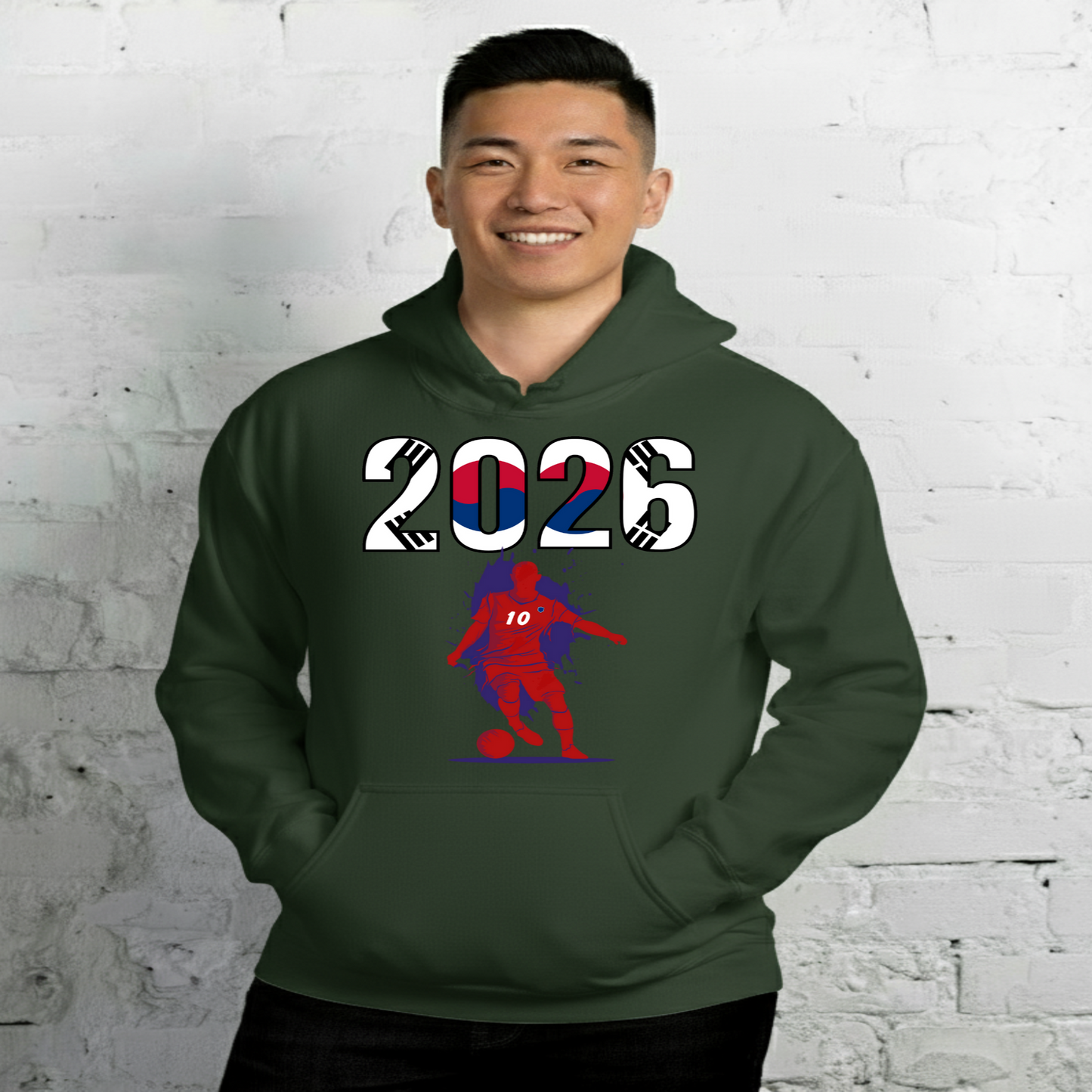 South Korea World Cup 2026 Fitted Hoodie | Slick_Move_RD