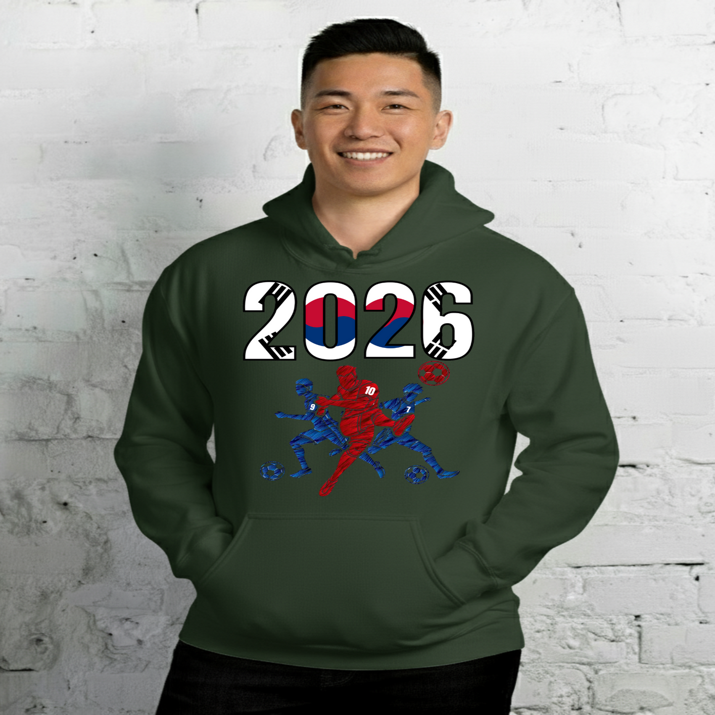 South Korea World Cup 2026 Fitted Hoodie | Sprints_Trio