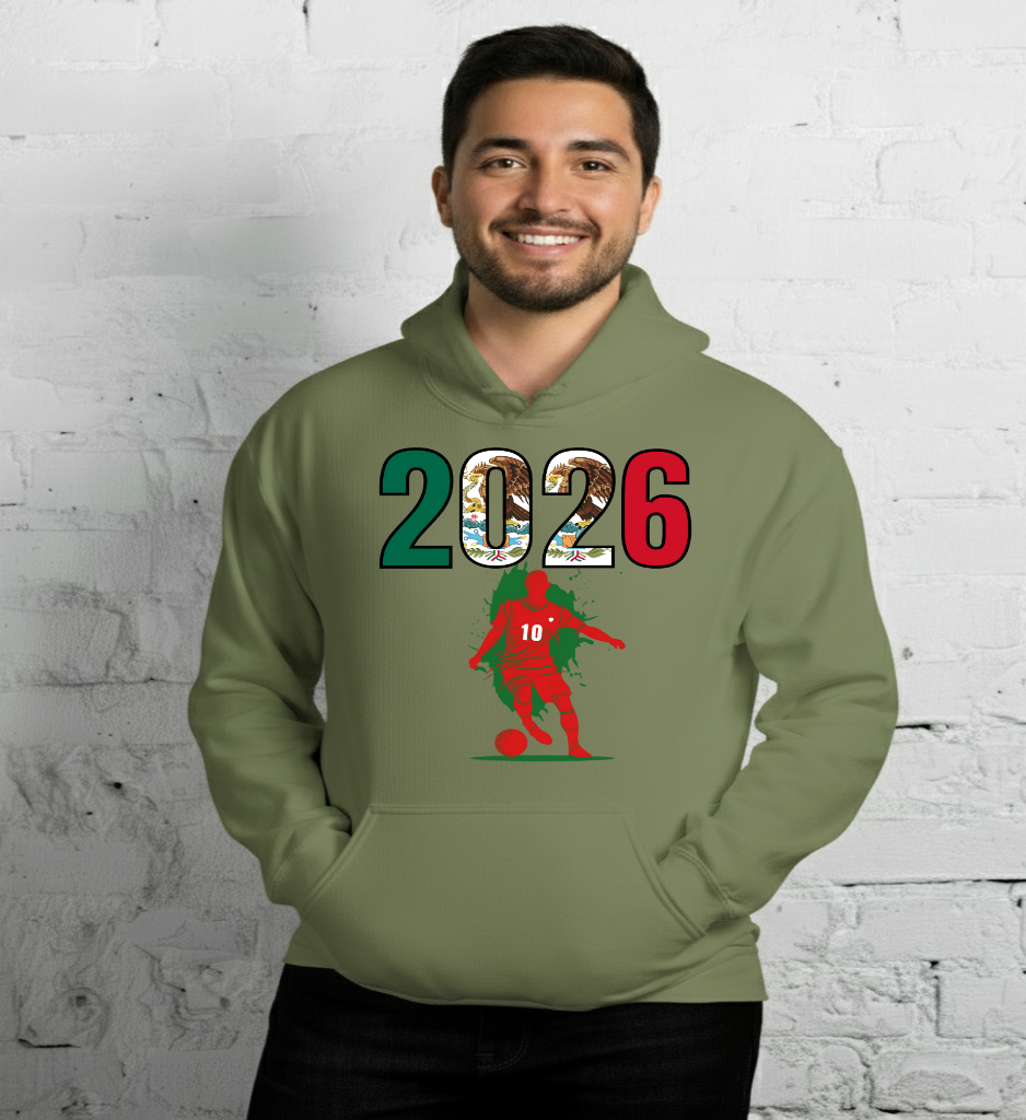 Mexico World Cup 2026 Fitted Hoodie | Slick_Move_RD