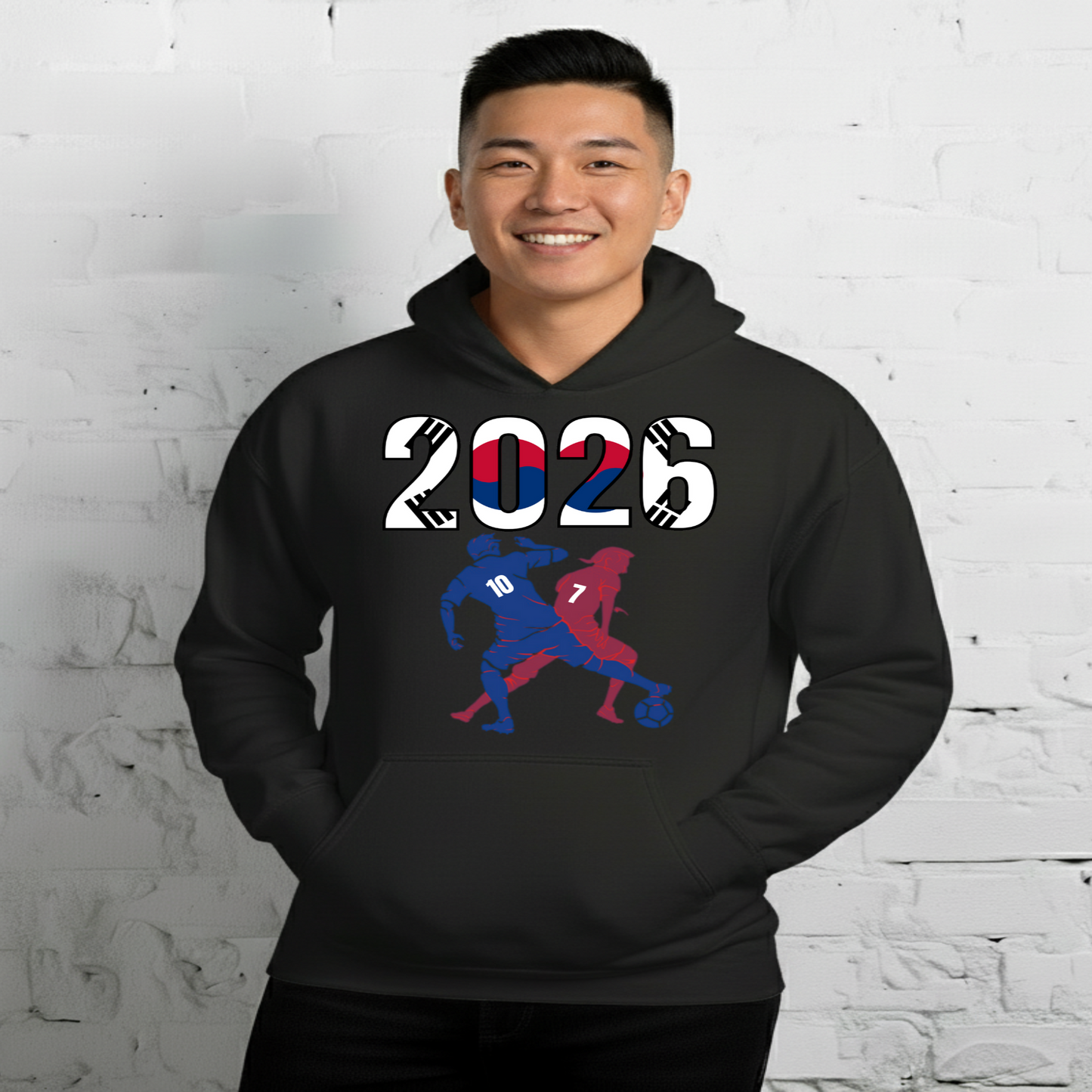 South Korea World Cup 2026 Fitted Hoodie | Smart_Tackle