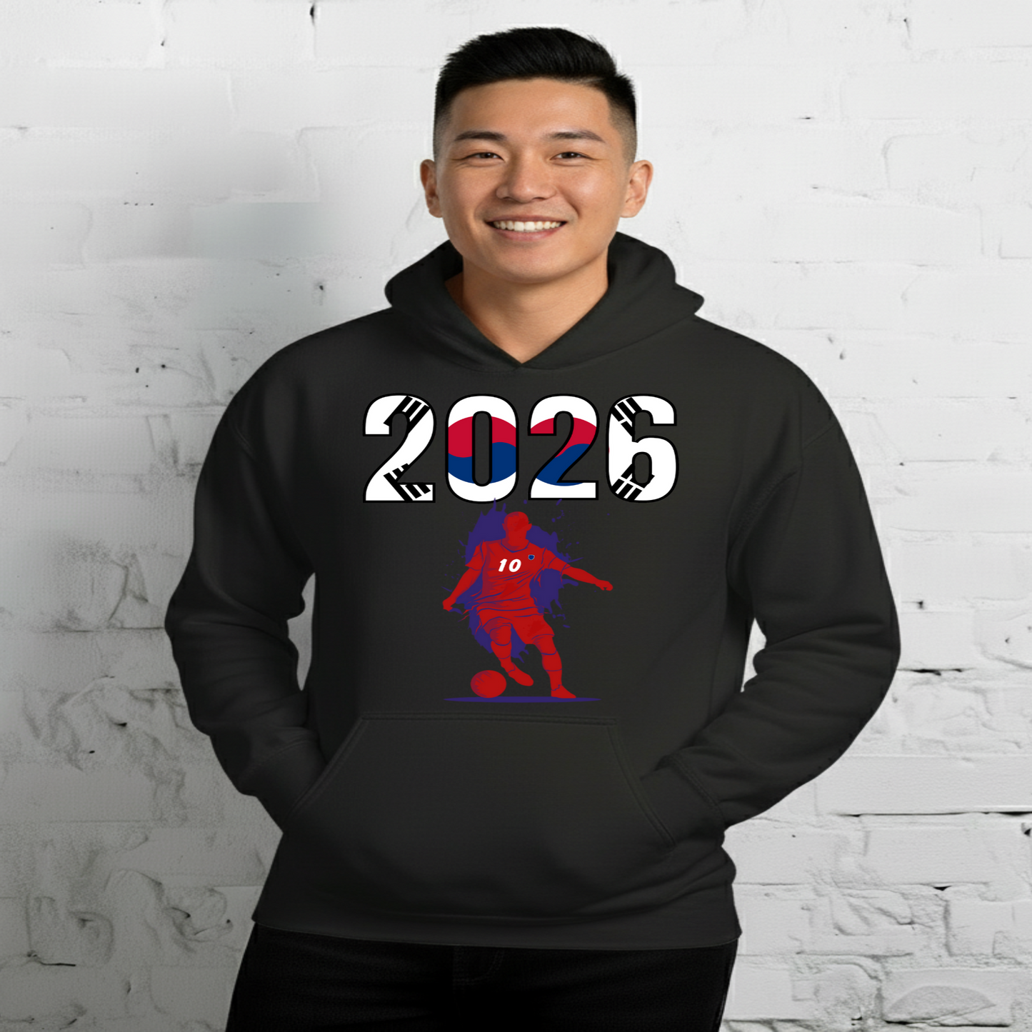 South Korea World Cup 2026 Fitted Hoodie | Slick_Move_RD