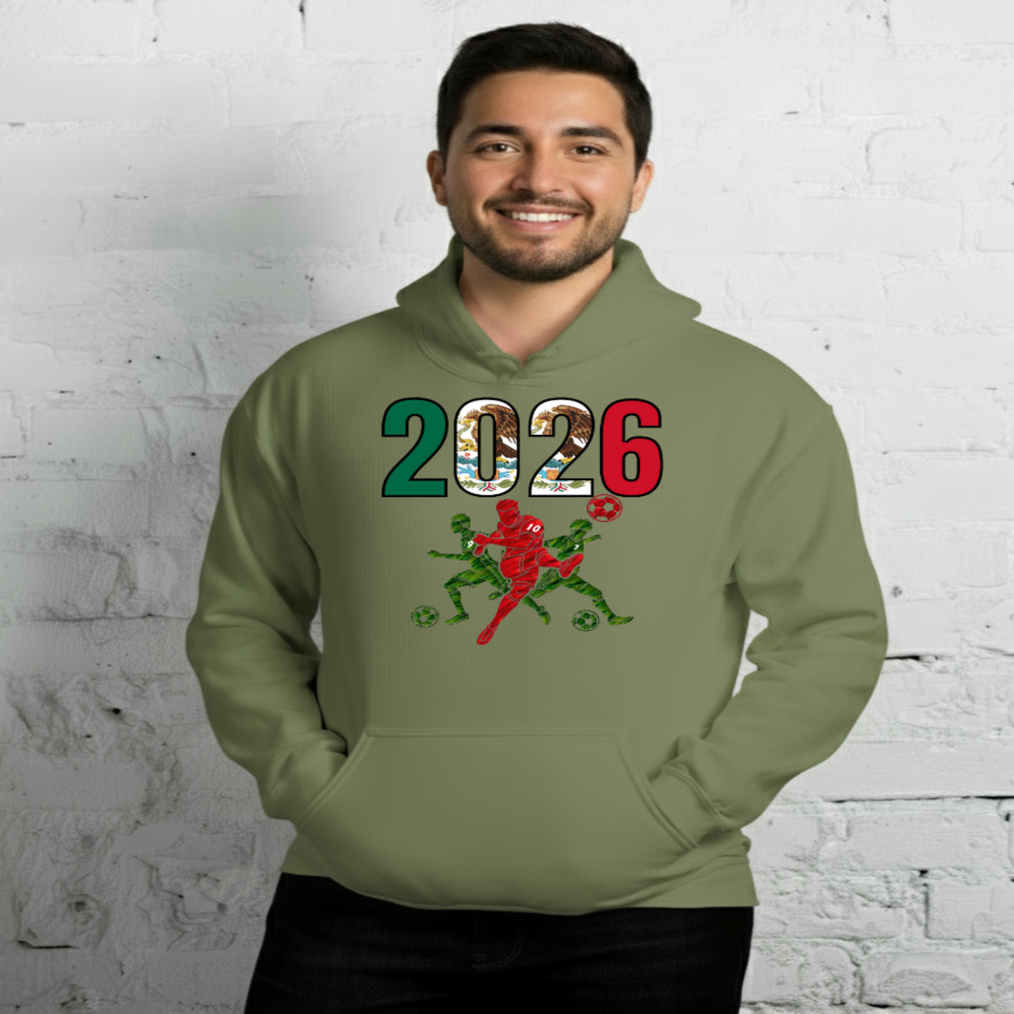 Mexico World Cup 2026 Fitted Hoodie | Sprints_Trio