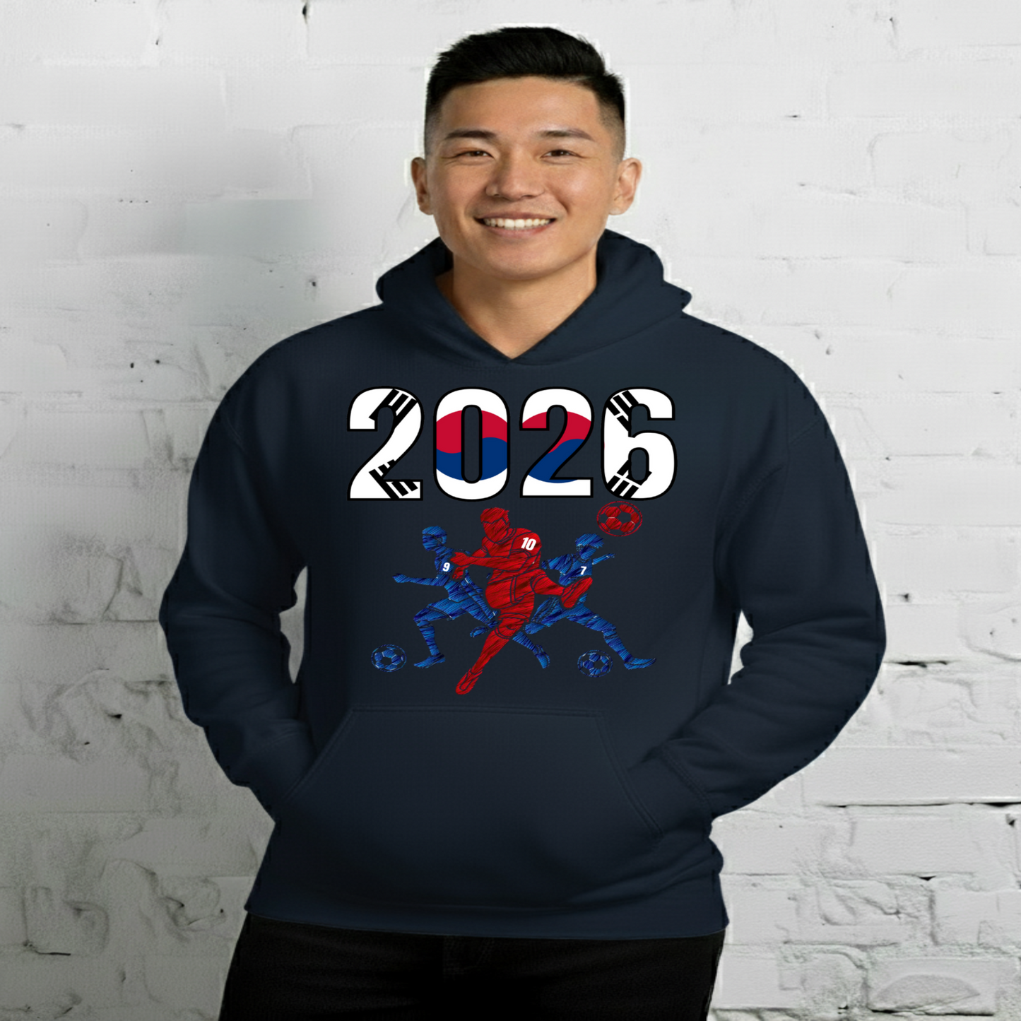 South Korea World Cup 2026 Fitted Hoodie | Sprints_Trio