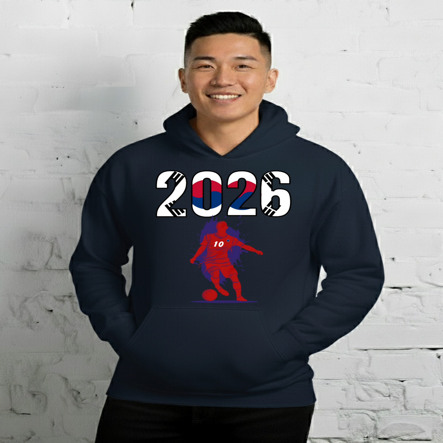 South Korea World Cup 2026 Fitted Hoodie | Slick_Move_RD
