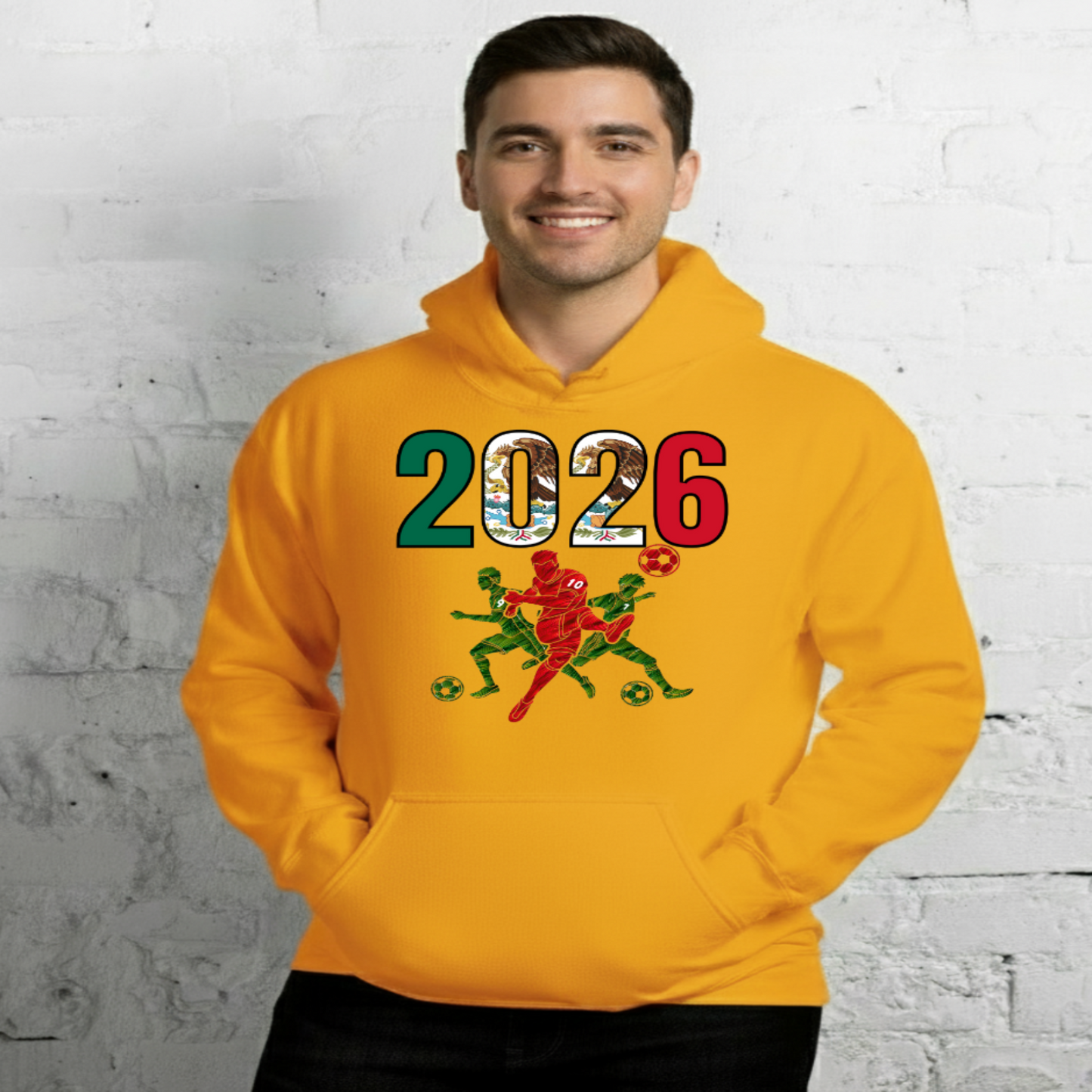Mexico World Cup 2026 Fitted Hoodie | Sprints_Trio