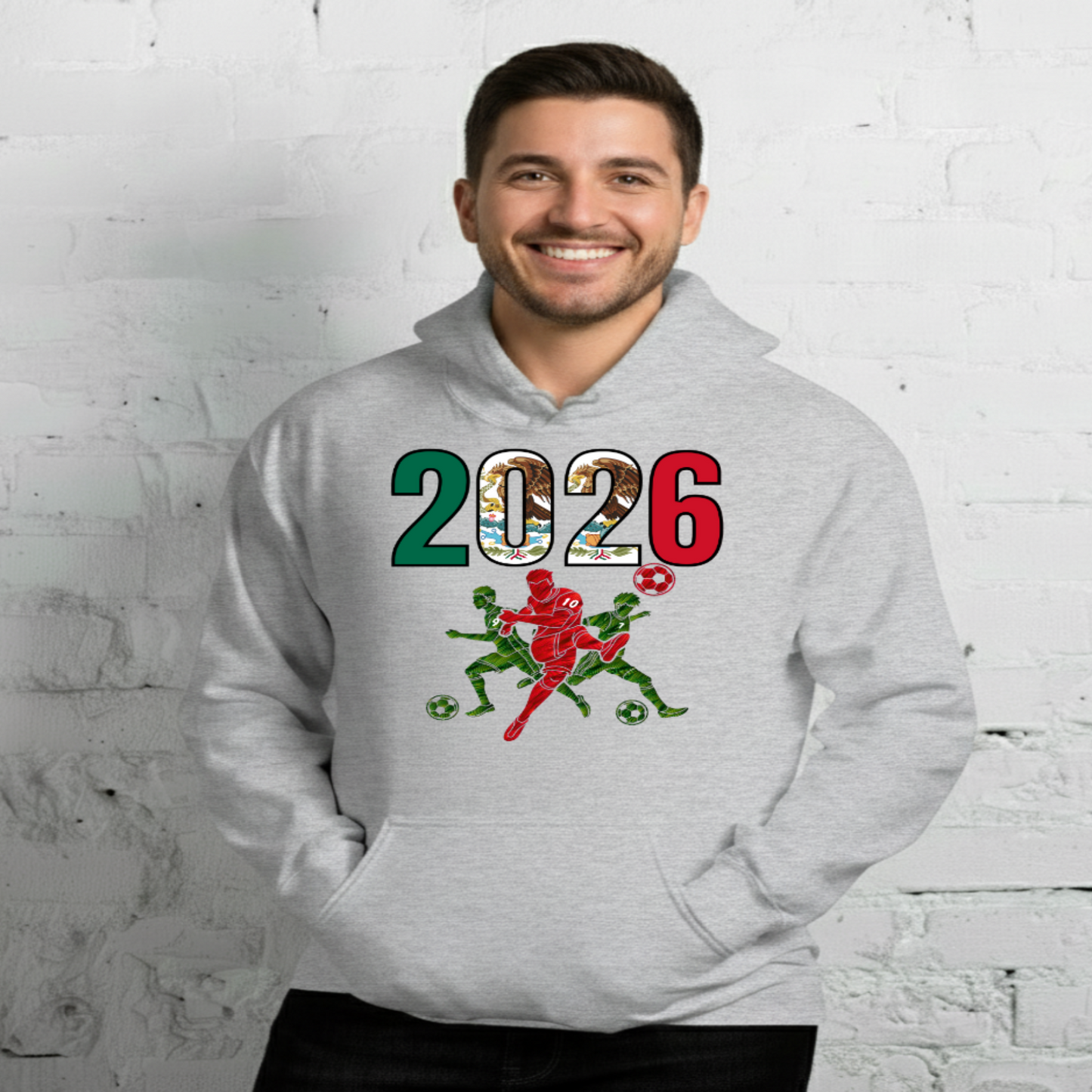 Mexico World Cup 2026 Fitted Hoodie | Sprints_Trio
