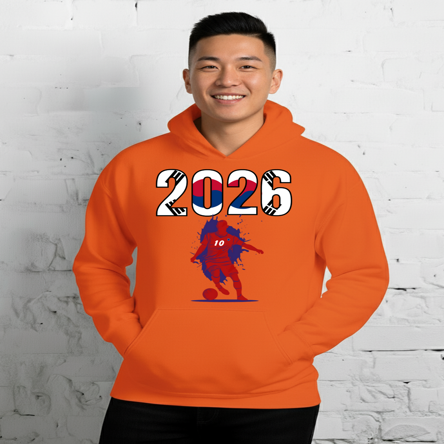 South Korea World Cup 2026 Fitted Hoodie | Slick_Move_RD