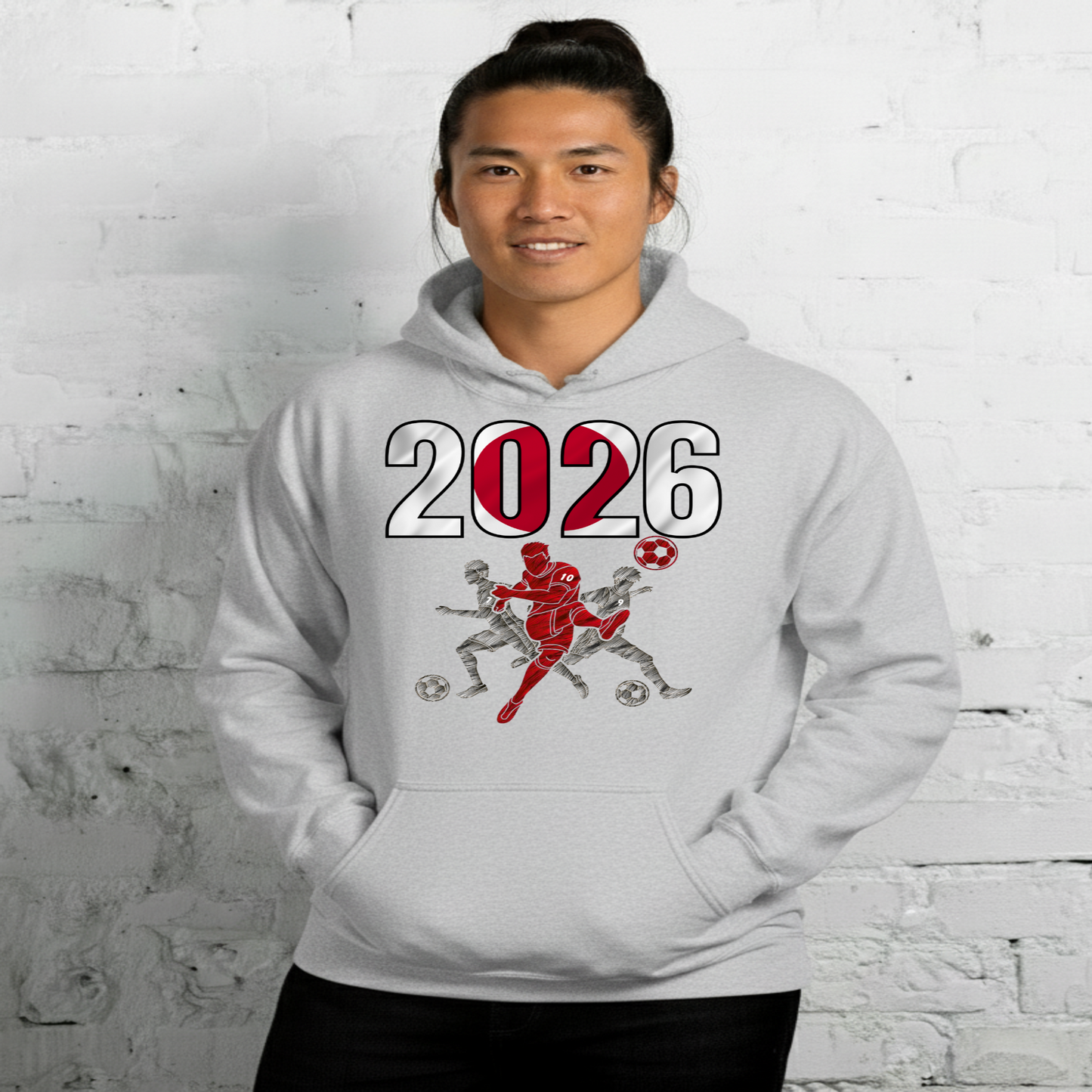 Japan World Cup 2026 Fitted Hoodie | Sprints_Trio