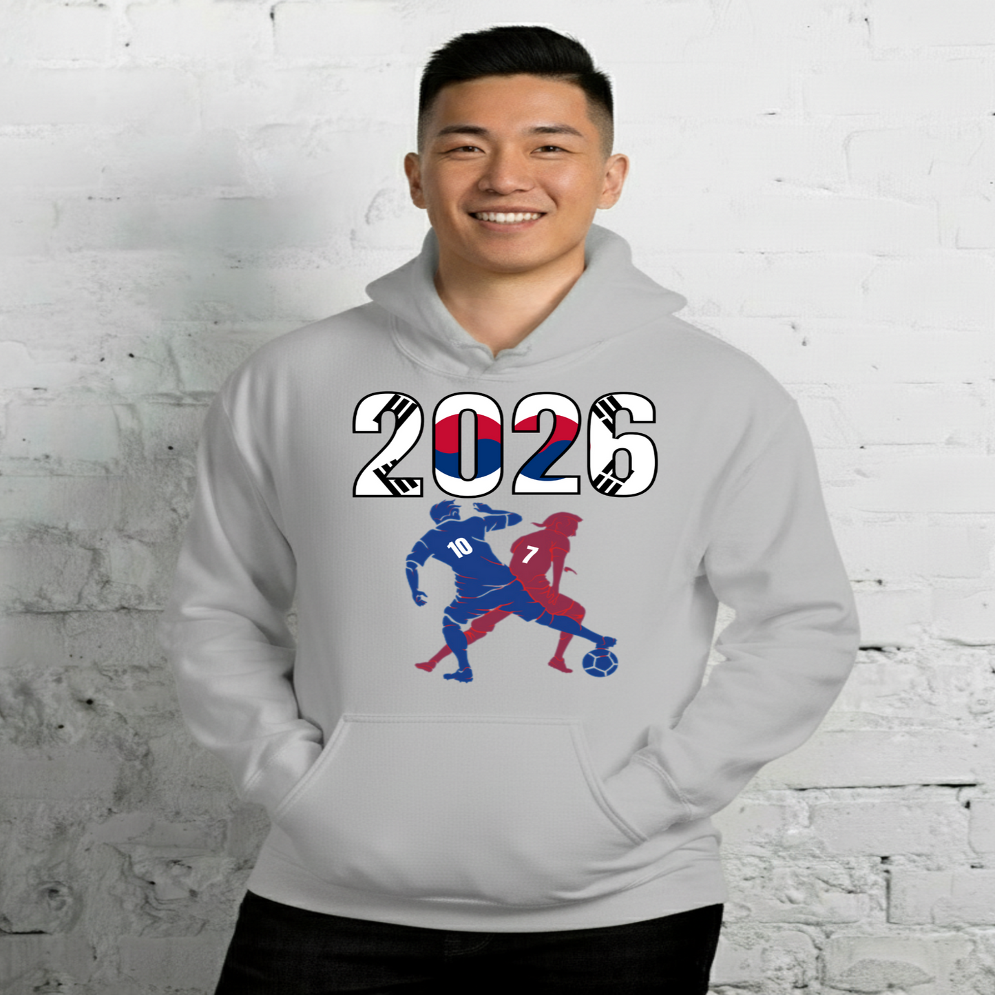 South Korea World Cup 2026 Fitted Hoodie | Smart_Tackle