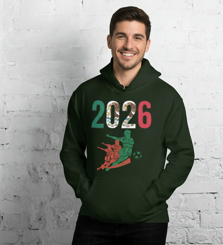 Mexico World Cup 2026 Fitted Hoodie | Rising Jist