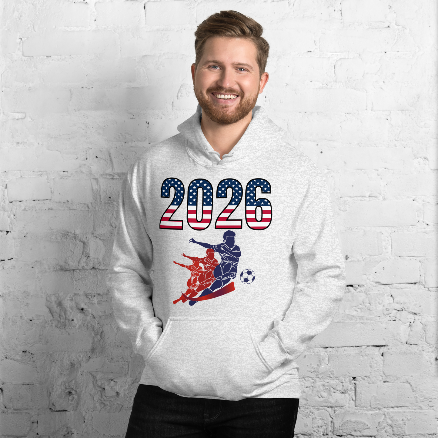 USA World Cup 2026 Fitted Hoodie | Rising Jist
