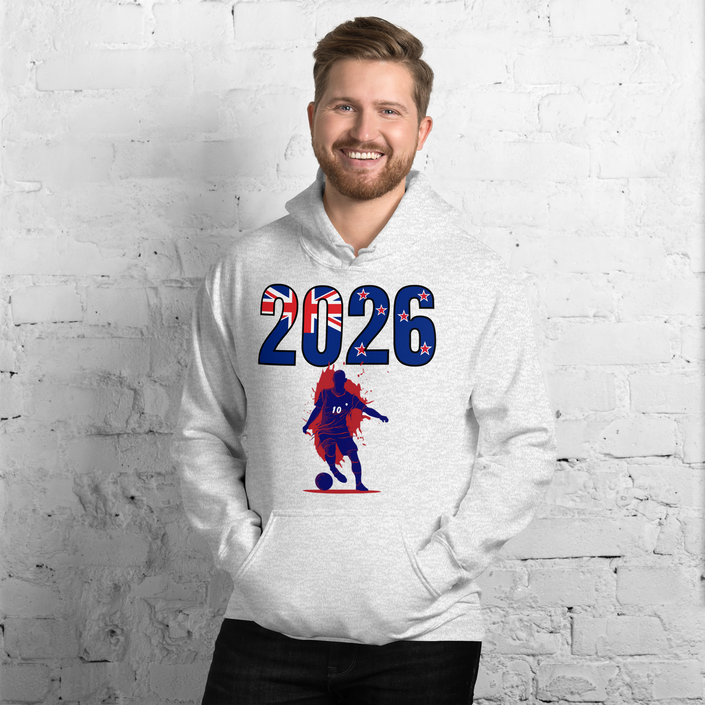 New Zealand World Cup 2026 Fitted Hoodie | Slick_Move_BL