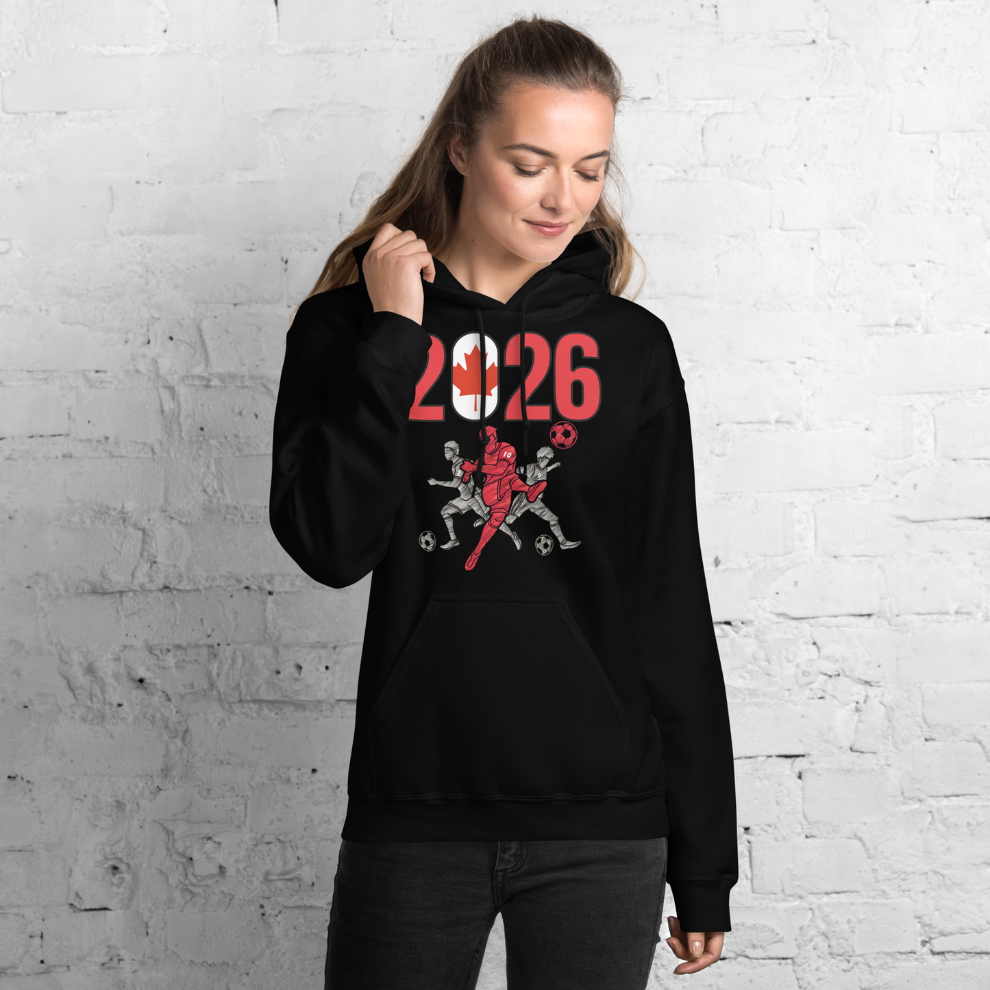 Canada World Cup 2026 Fitted Hoodie | Sprints_Trio