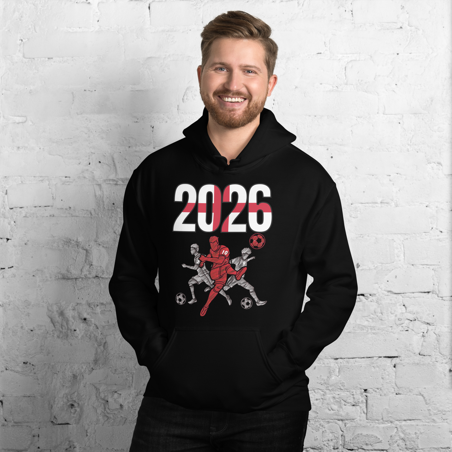 England World Cup 2026 Fitted Hoodie | Sprints_Trio