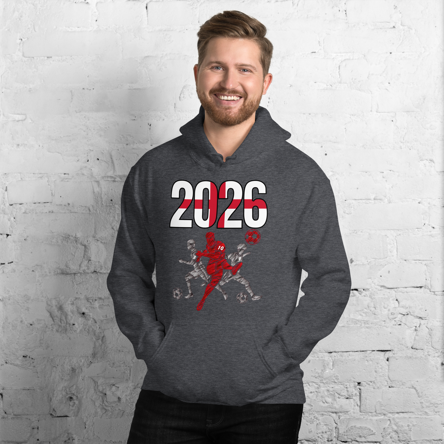 England World Cup 2026 Fitted Hoodie | Sprints_Trio
