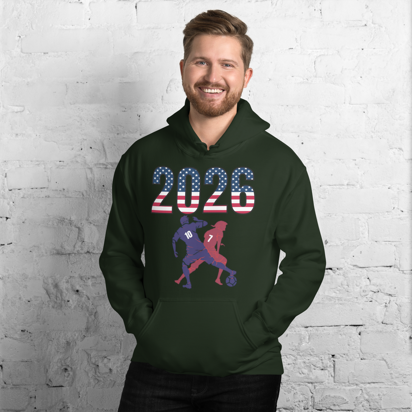 USA World Cup 2026 Fitted Hoodie | Smart Tackle