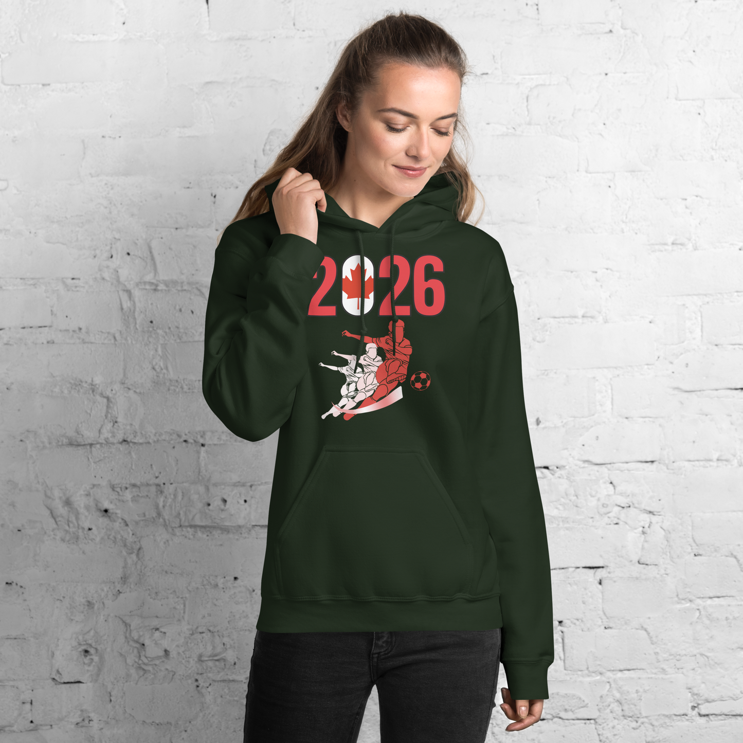 Canada World Cup 2026 Fitted Hoodie | Rising Jist