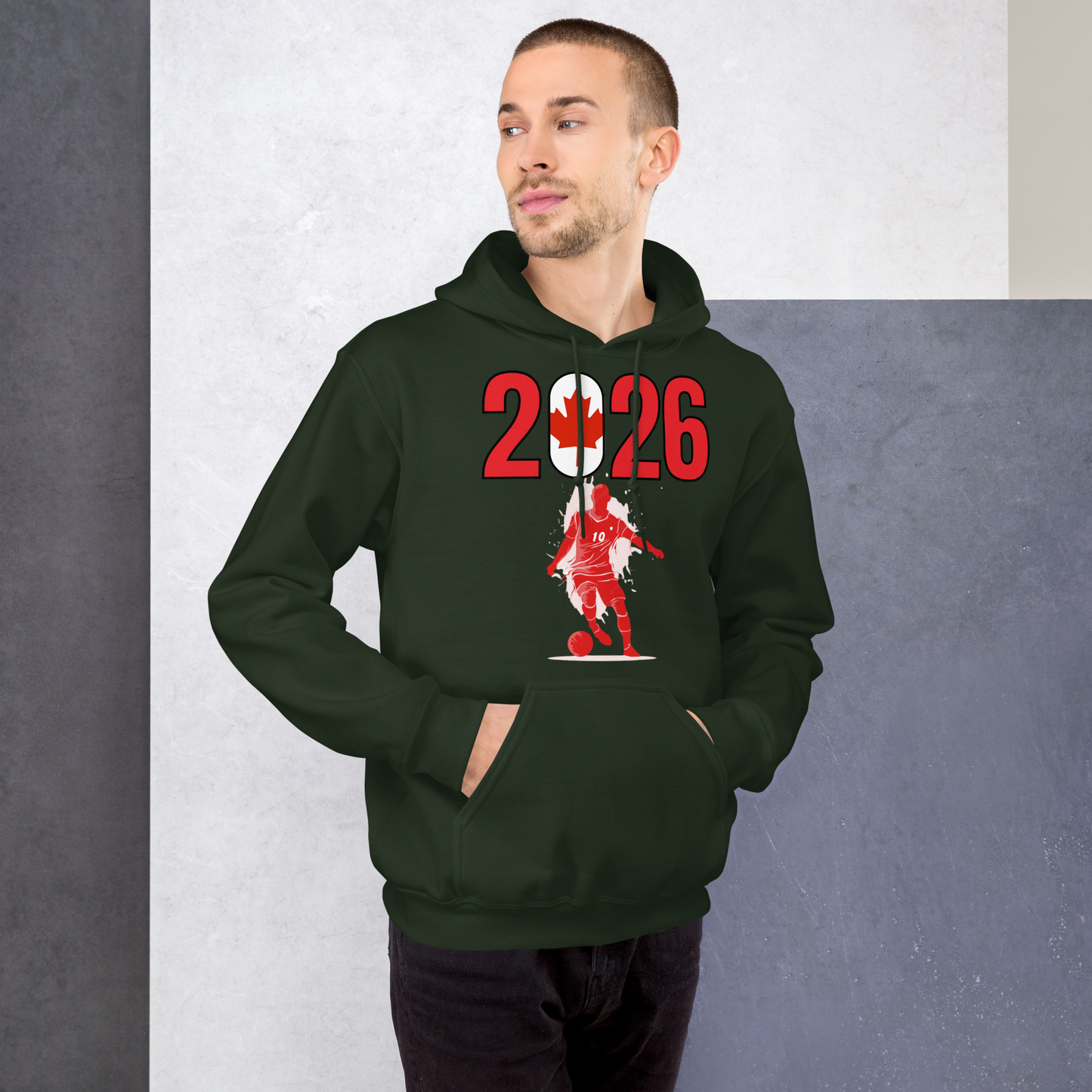 Canada World Cup 2026 Fitted Hoodie | Slick_Move_RD