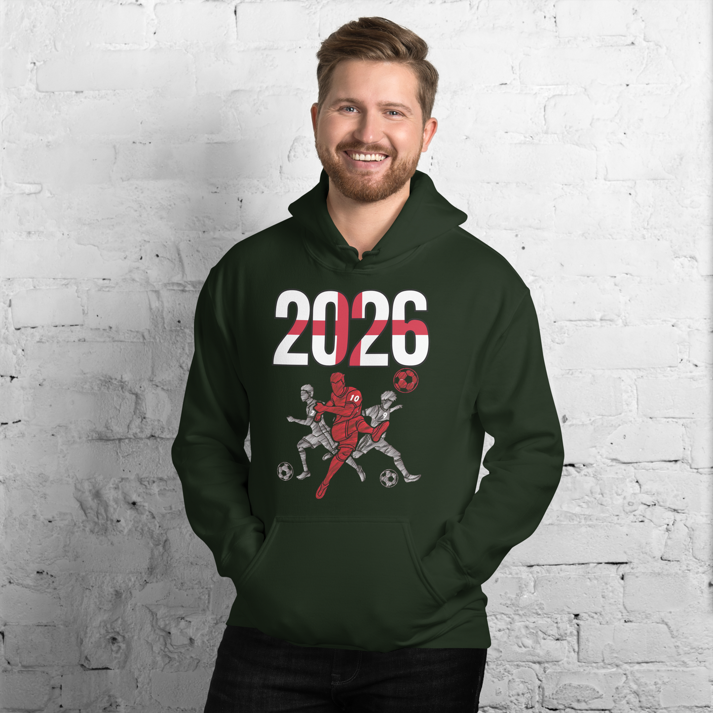 England World Cup 2026 Fitted Hoodie | Sprints_Trio