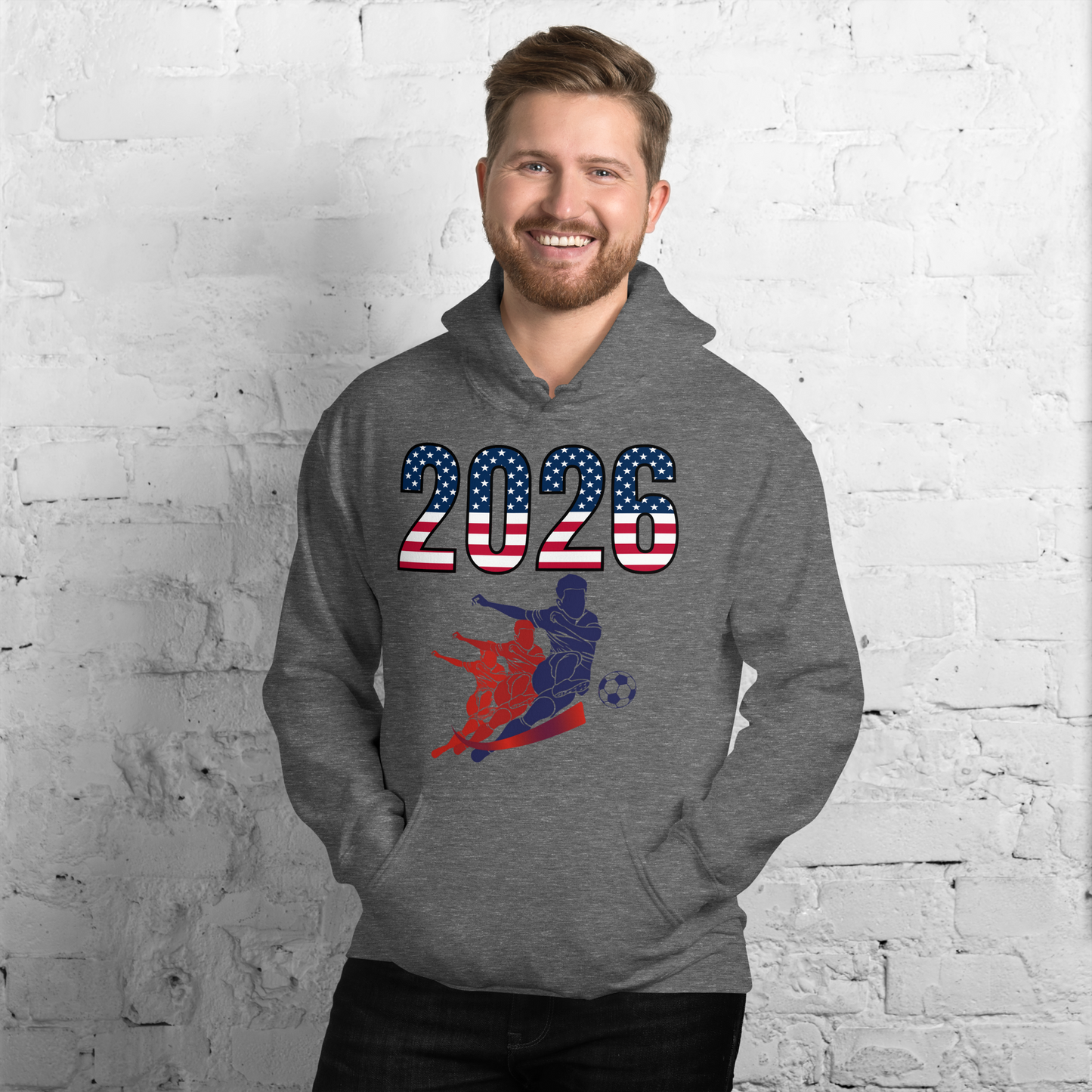 USA World Cup 2026 Fitted Hoodie | Rising Jist