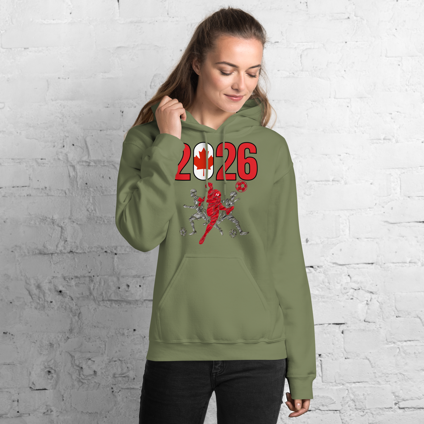 Canada World Cup 2026 Fitted Hoodie | Sprints_Trio