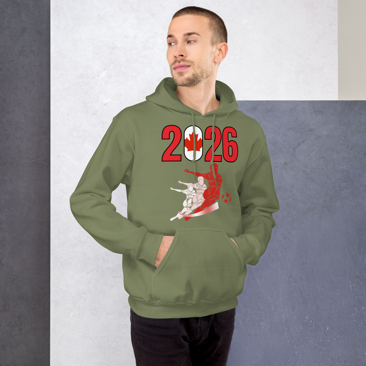 Canada World Cup 2026 Fitted Hoodie | Rising Jist