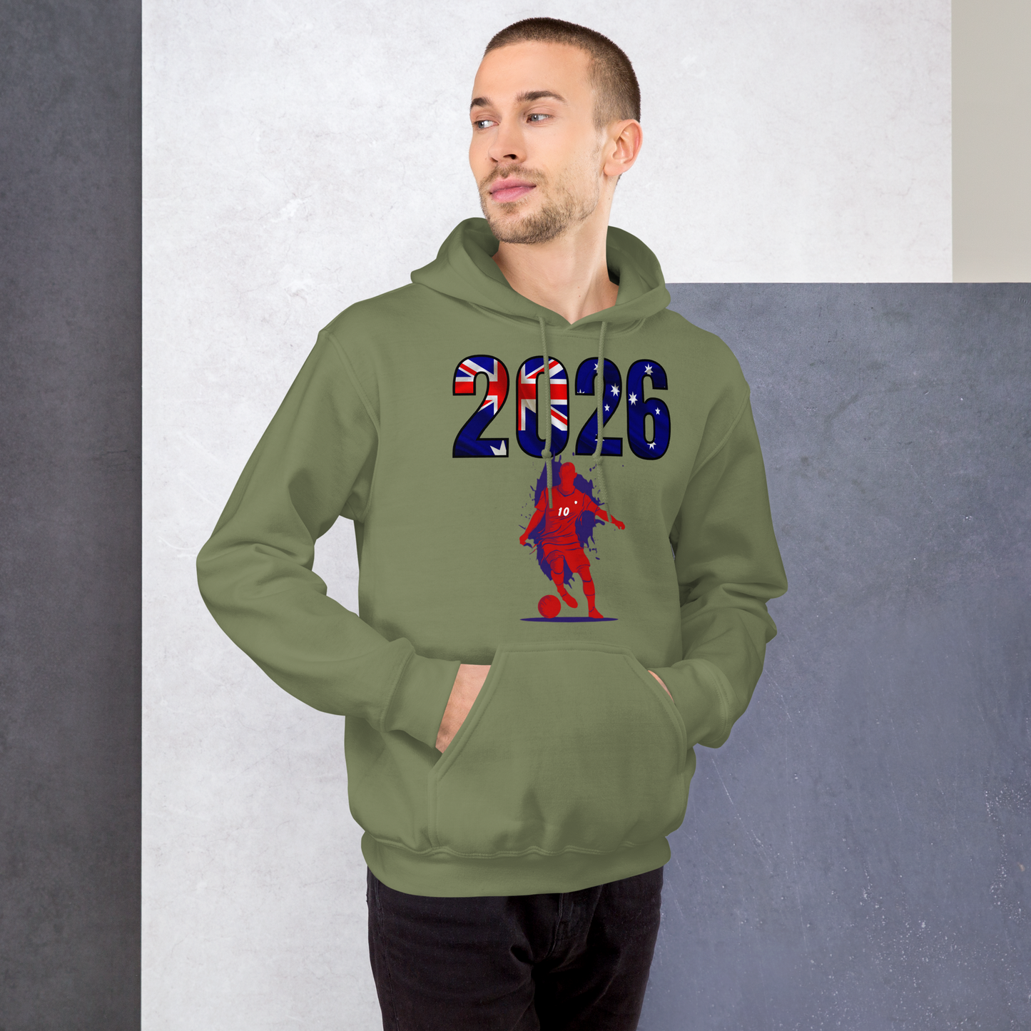 Australia World Cup 2026 Fitted Hoodie | Slick_Move_RD
