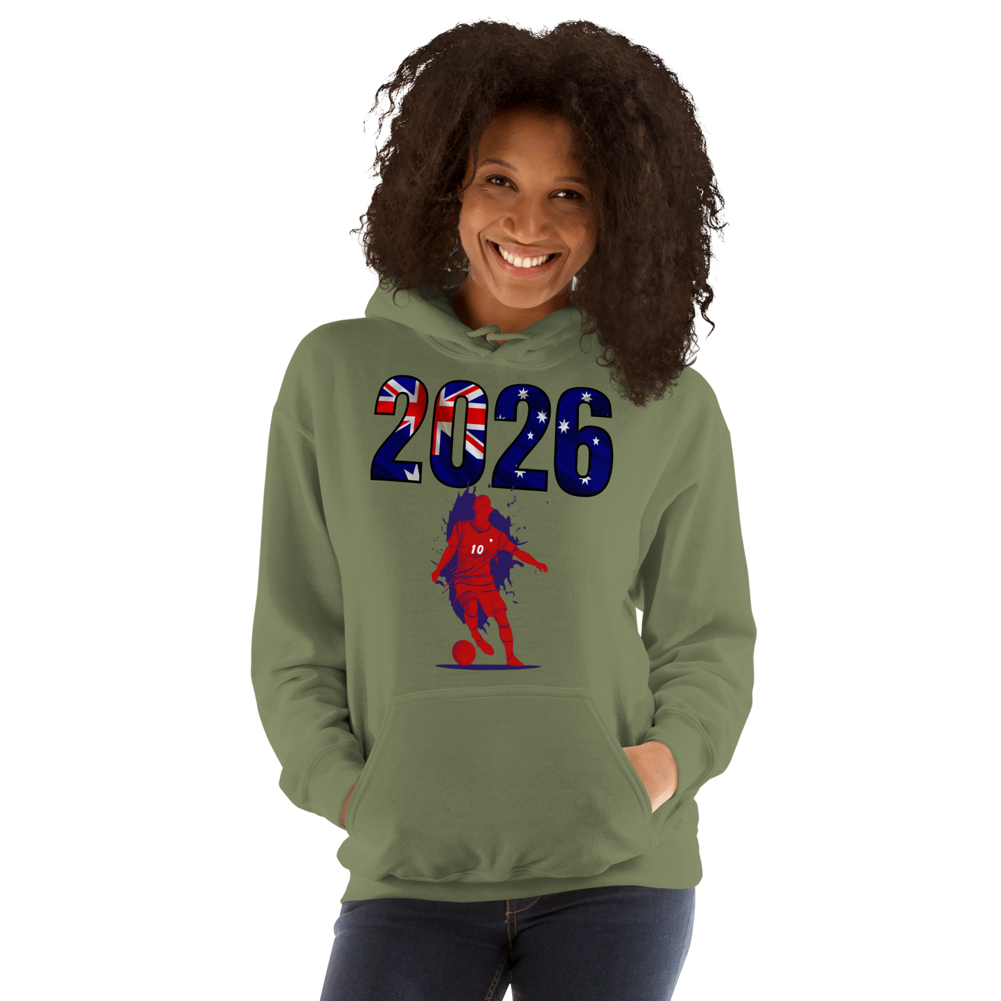 Australia World Cup 2026 Fitted Hoodie | Slick_Move_RD