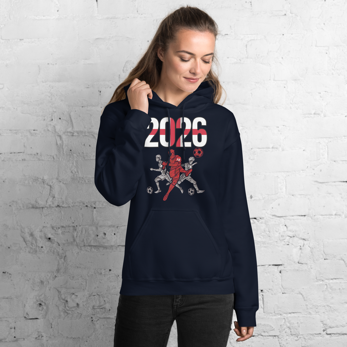 England World Cup 2026 Fitted Hoodie | Sprints_Trio