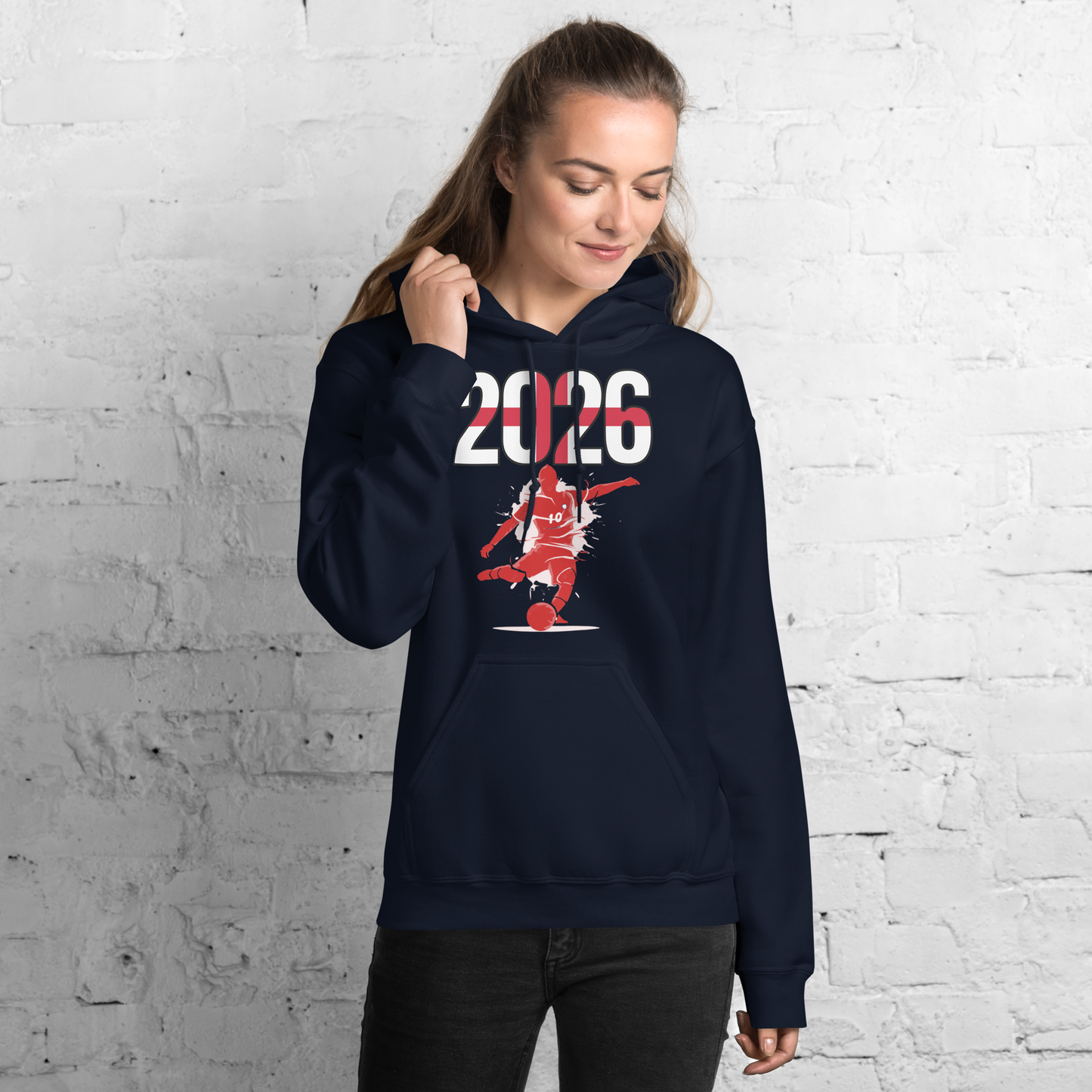 England World Cup 2026 Fitted Hoodie | Let's Play