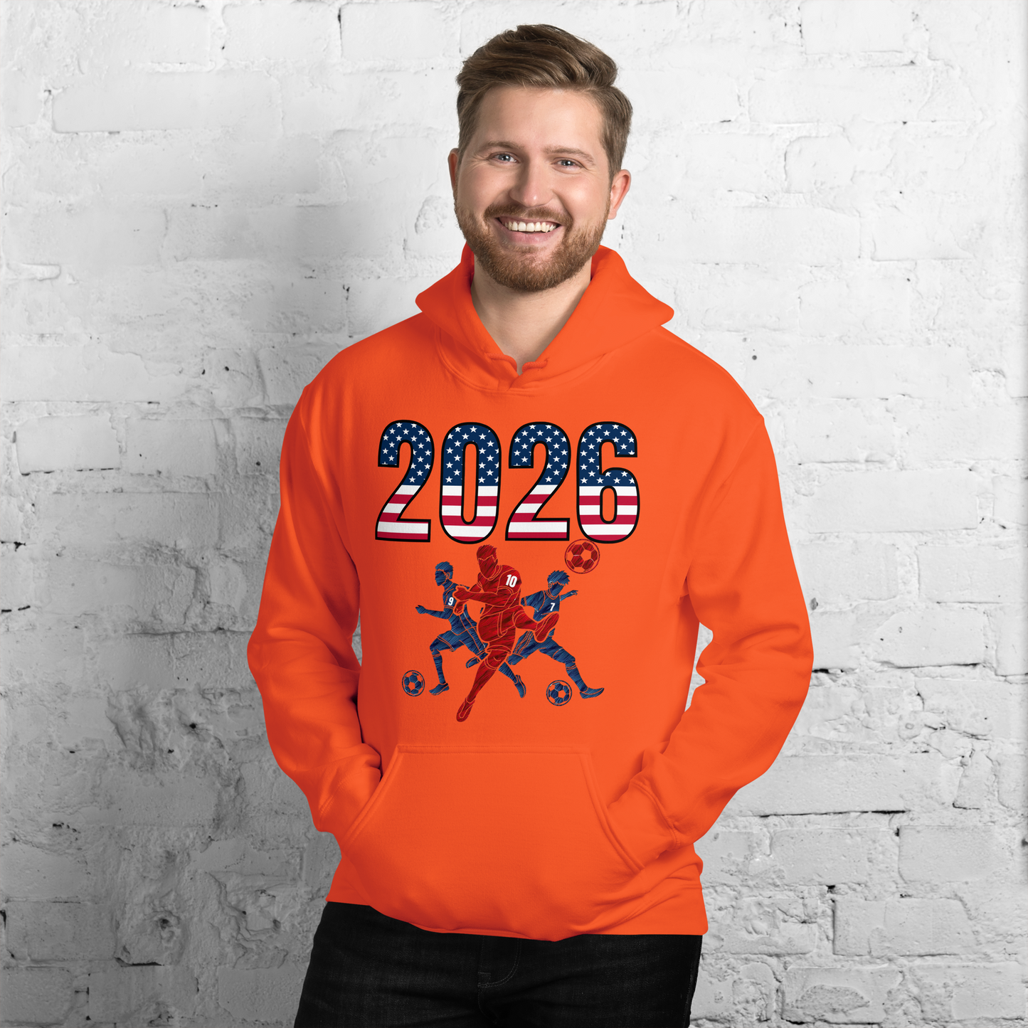 USA World Cup 2026 Fitted Hoodie | Sprints_Trio