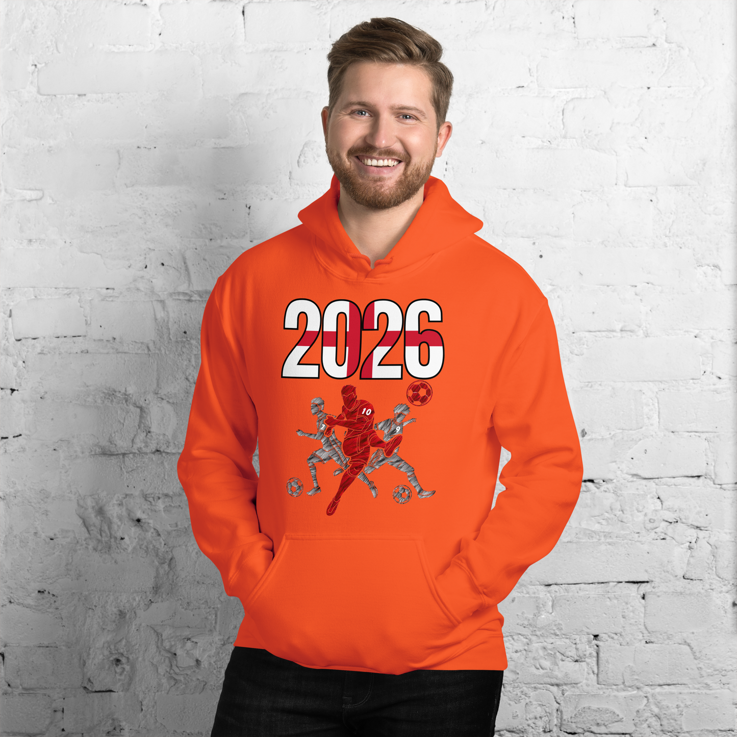 England World Cup 2026 Fitted Hoodie | Sprints_Trio