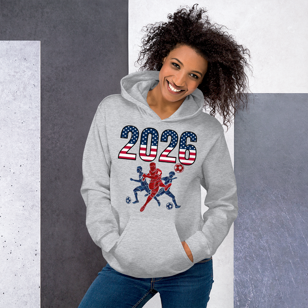USA World Cup 2026 Fitted Hoodie | Sprints_Trio