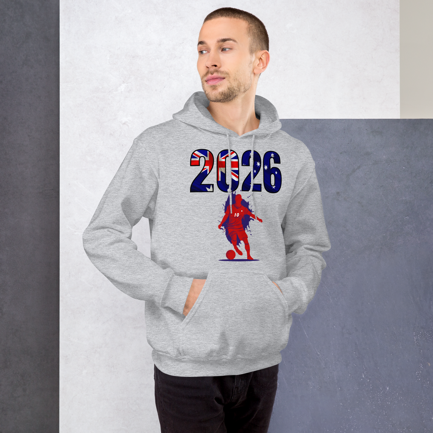 Australia World Cup 2026 Fitted Hoodie | Slick_Move_RD