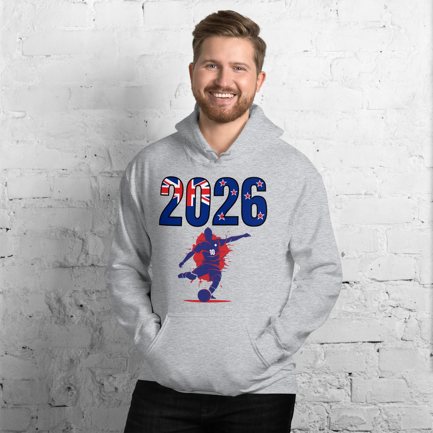 New Zealand World Cup 2026 Fitted Hoodie | Let's_Play