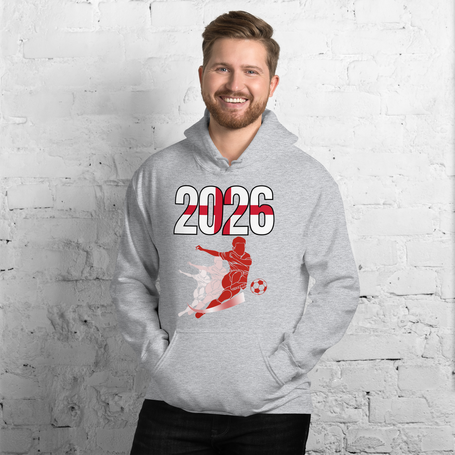 England World Cup 2026 Fitted Hoodie | Rising_Jist